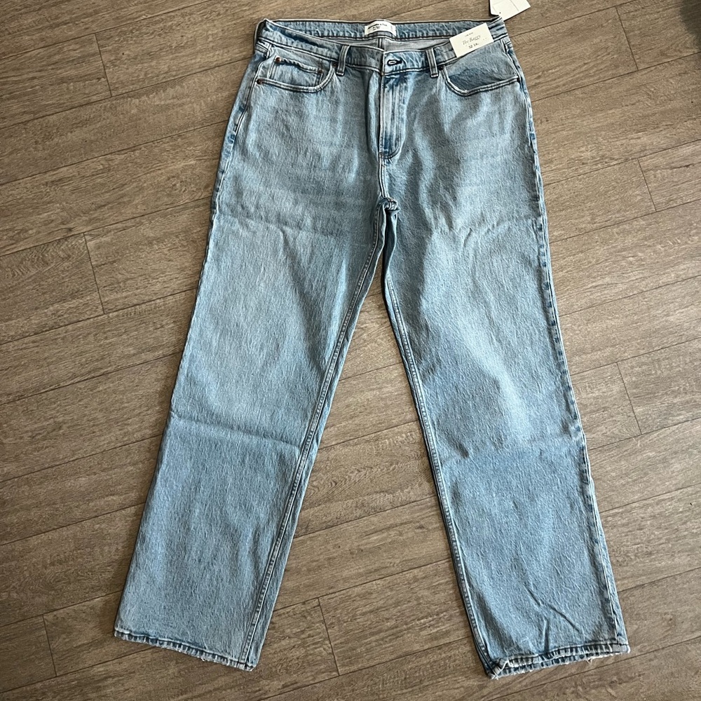 AF Abercrombie & Fitch Low Rise Baggy Jean size 14 / 32 long tall